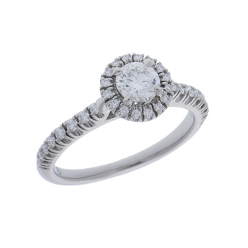 カルティエ デスティネソリテール リング #51 シルバー Pt950プラチナ レディース ジュエリー 【中古】【jewelry】