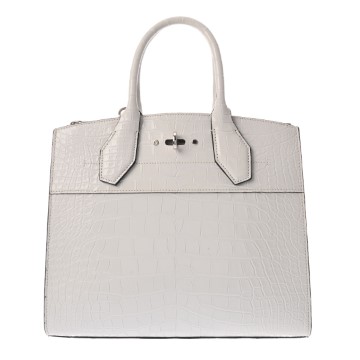 ルイ ヴィトン シティスティーマー PM ホワイト N87024 クロコダイル レディース バッグ 【中古】【bag】