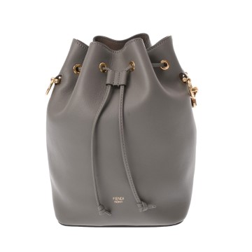 フェンディ モントレゾール グレー 8BT298 カーフ レディース バッグ 【中古】【bag】