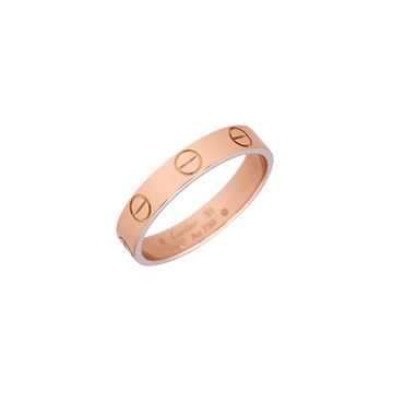 カルティエ ミニラブリング #51 ゴールド K18ピンクゴールド PG レディース ジュエリー 【中古】【jewelry】