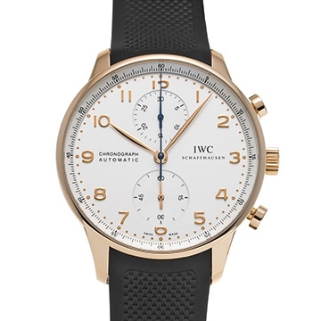 IWC ポルトギーゼ クロノグラフ IW371480 シルバー メンズ 時計 【中古】【wristwatch】