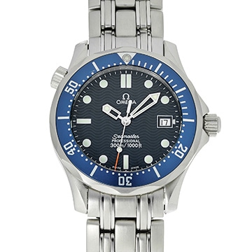 オメガ シーマスター プロフェッショナル 300 ミッドサイズ 2561.80 ブルー ユニセックス 時計 【中古】【wristwatch】