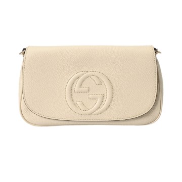 グッチ ソーホーチェーンショルダーバッグ アイボリー 536224 213317 レザー レディース バッグ 【中古】【bag】