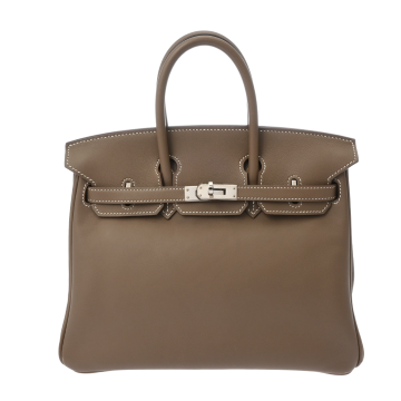 エルメス バーキン 25 エトゥープ ヴォースイフト レディース バッグ 【中古】【bag】