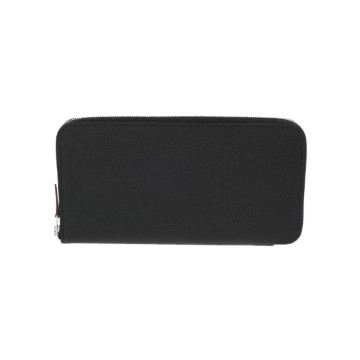 エルメス アザップロング シルクイン ブラック ヴォーエプソン レディース 財布 【未使用】【purse】