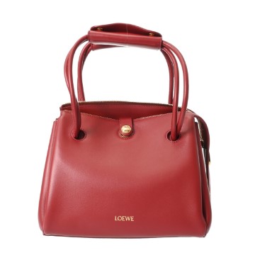 ロエベ マドリードバッグ スモール 3WAY バーントレッド AANBAB2X01 サプルカーフ レディース バッグ 【中古】【bag】