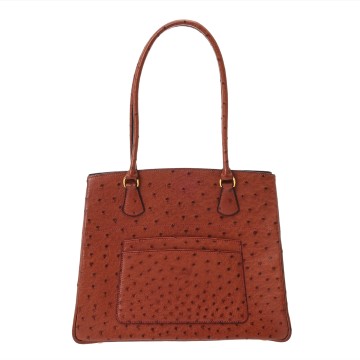 エルメス ラ ブラウン オーストリッチ レディース バッグ 【中古】【bag】
