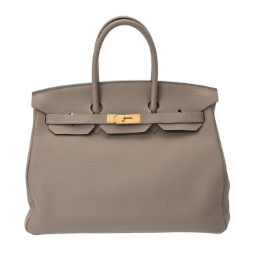 エルメス バーキン 35 グリアスファルト トゴ ユニセックス バッグ 【中古】【bag】