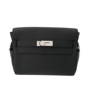 エルメス ケリー メッセンジャー PM ブラック トゴ ユニセックス バッグ 【中古】【bag】