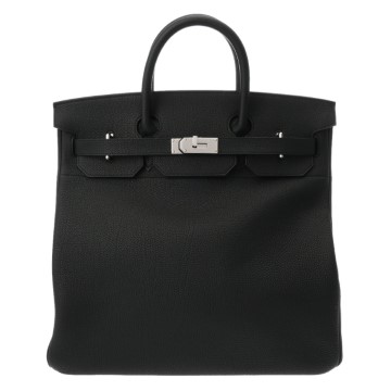 エルメス オータクロア 40 ブラック トゴ ユニセックス バッグ 【中古】【bag】