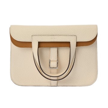 エルメス アルザン 25 ヴェルソ ナタ/セサミ トリヨンクレマンス レディース バッグ 【中古】【bag】