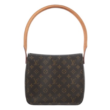 ルイ ヴィトン モノグラム  ルーピング MM ブラウン M51146 モノグラムキャンバス レディース バッグ 【中古】【bag】