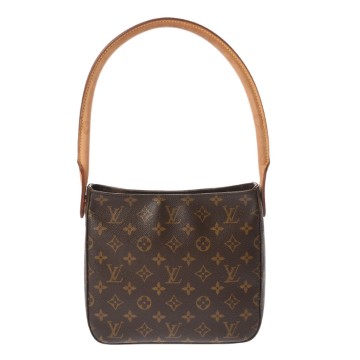 ルイ ヴィトン モノグラム  ルーピング MM ブラウン M51146 モノグラムキャンバス レディース バッグ 【中古】【bag】