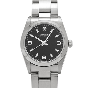 ロレックス オイスターパーペチュアル 77080 ブラック ユニセックス 時計 【中古】【wristwatch】