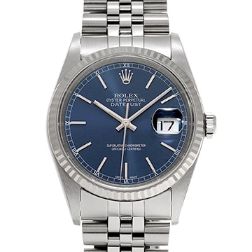 ロレックス デイトジャスト 16234 ブルー メンズ 時計 【中古】【wristwatch】