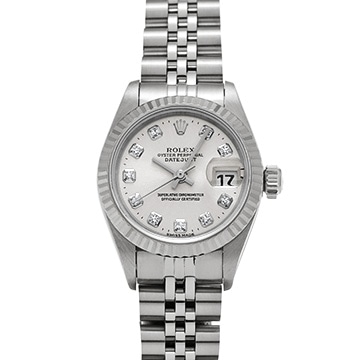 ロレックス デイトジャスト 69174G シルバー/ダイヤモンド レディース 時計 【中古】【wristwatch】