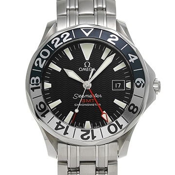 オメガ シーマスター 300 GMT 50th 2534.50 ブラック メンズ 時計 【中古】【wristwatch】