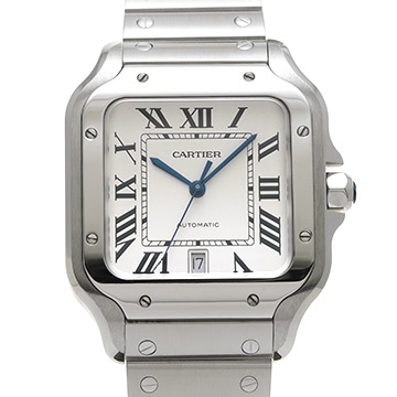 カルティエ サントス ドゥ カルティエ LM WSSA0018 シルバー メンズ 時計 【中古】【wristwatch】