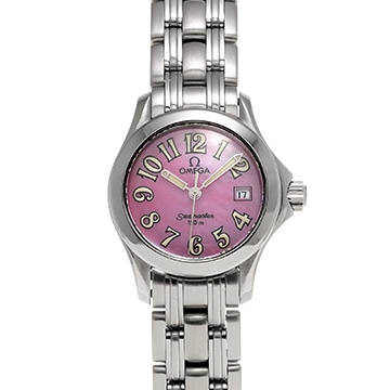 オメガ シーマスター 120 2581.66 ピンクシェル レディース 時計 【中古】【wristwatch】
