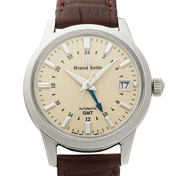 グランドセイコー エレガンスコレクション メカニカル GMT SBGM221 アイボリー メンズ 時計 【中古】【wristwatch】