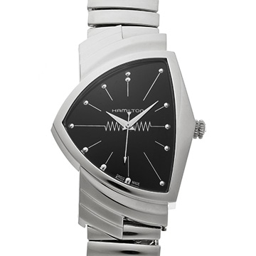 ハミルトン ベンチュラ H244112 ブラック メンズ 時計 【中古】【wristwatch】