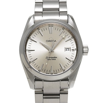 オメガ シーマスター アクアテラ クォーツ 2518.30 シルバー メンズ 時計 【中古】【wristwatch】