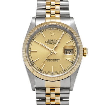 ロレックス デイトジャスト 16233 シャンパン メンズ 時計 【中古】【wristwatch】