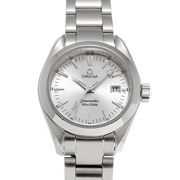 オメガ シーマスター アクアテラ クォーツ 2577.30 シルバー レディース 時計 【中古】【wristwatch】
