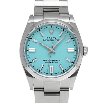 ロレックス オイスターパーペチュアル 36 126000 ターコイズブルー メンズ 時計 【中古】【wristwatch】