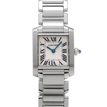 カルティエ タンクフランセーズ SM W51008Q3 シルバー レディース 時計 【中古】【wristwatch】