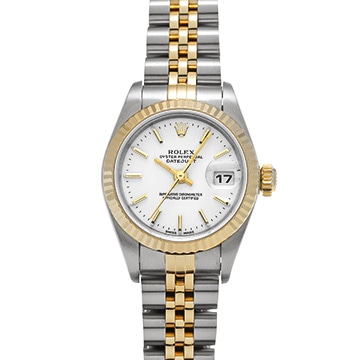 ロレックス デイトジャスト 26 79173 ホワイト レディース 時計 【中古】【wristwatch】