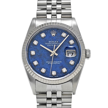ロレックス デイトジャスト 16234G ソーダライト/ダイヤモンド メンズ 時計 【中古】【wristwatch】