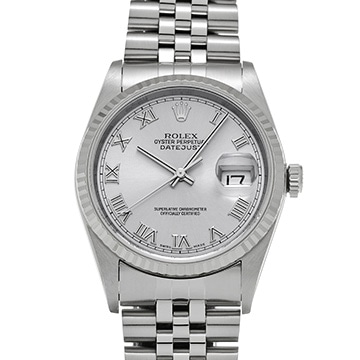 ロレックス デイトジャスト 36 16234 グレー メンズ 時計 【中古】【wristwatch】