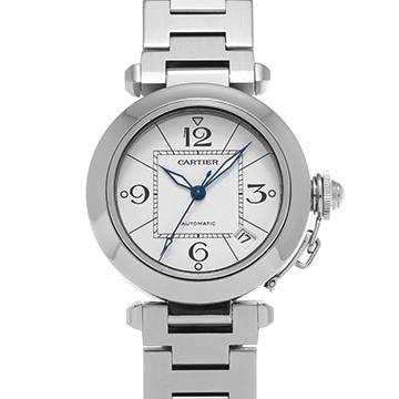 カルティエ パシャC W31074M7 ホワイト ユニセックス 時計 【中古】【wristwatch】
