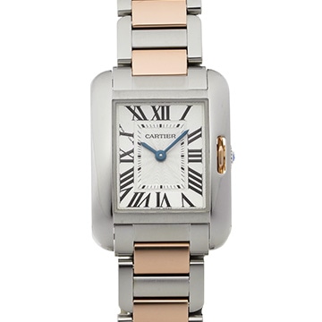 カルティエ タンク アングレーズ SM W5310019 シルバー メンズ 時計 【中古】【wristwatch】