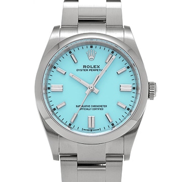 ロレックス オイスターパーペチュアル 36 126000 ターコイズブルー メンズ 時計 【中古】【wristwatch】