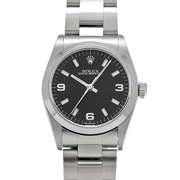 ロレックス オイスターパーペチュアル 77080 ブラック ユニセックス 時計 【中古】【wristwatch】