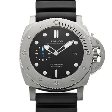 パネライ ルミノール 1950 サブマーシブル 3デイズ チタニオ PAM01305 ブラック メンズ 時計 【中古】【wristwatch】