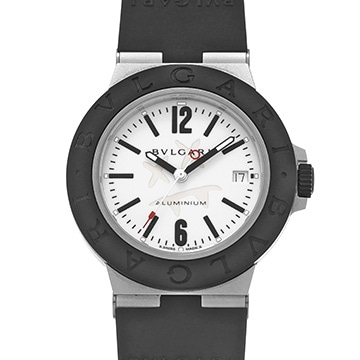 ブルガリ アルミニウム スティーブ・アオキ リミテッド BB40AT ホワイト メンズ 時計 【中古】【wristwatch】