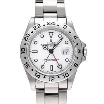 ロレックス エクスプローラーII 16570 ホワイト メンズ 時計 【中古】【wristwatch】