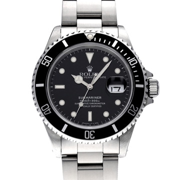 ロレックス サブマリーナ デイト 16610 ブラック メンズ 時計 【中古】【wristwatch】