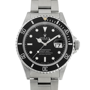 ロレックス サブマリーナ デイト 16610 ブラック メンズ 時計 【中古】【wristwatch】
