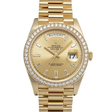 ロレックス デイデイト 40 228348RBR シャンパン/ダイヤモンド メンズ 時計 【中古】【wristwatch】