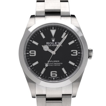 ロレックス エクスプローラー 214270 ブラック メンズ 時計 【中古】【wristwatch】