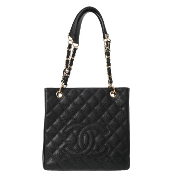 シャネル マトラッセ PST ブラック A50994 キャビアスキン レディース バッグ 【中古】【bag】