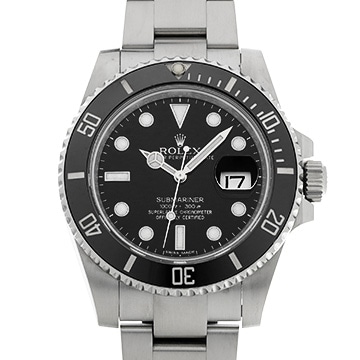 ロレックス サブマリーナ デイト 116610LN ブラック メンズ 時計 【中古】【wristwatch】