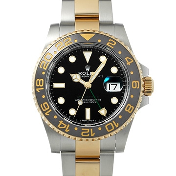 ロレックス GMTマスターII 116713LN ブラック メンズ 時計 【中古】【wristwatch】