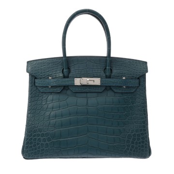 エルメス バーキン 30 コルヴェール アリゲーターマット レディース バッグ 【中古】【bag】