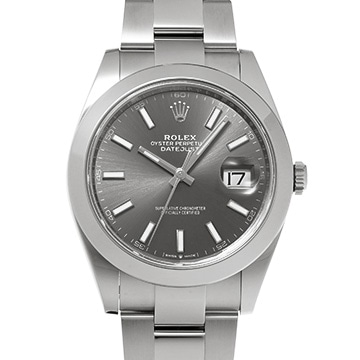 ロレックス デイトジャスト 41 126300 スレート メンズ 時計 【中古】【wristwatch】