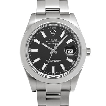 ロレックス デイトジャストII 116300 ブラック メンズ 時計 【中古】【wristwatch】